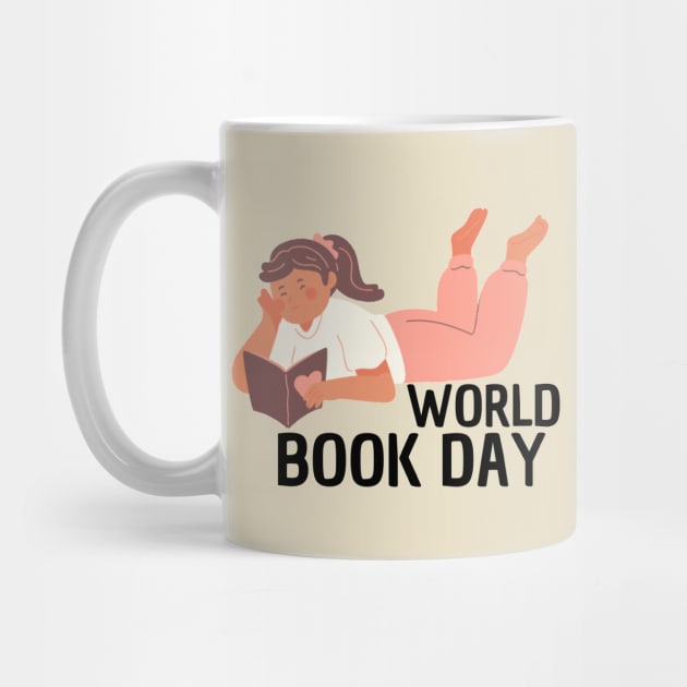 World Book Day, Girl Reading by DAHLIATTE